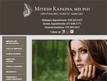 Tablet Screenshot of bostoneyelids.com